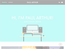 Tablet Screenshot of paularthur.us